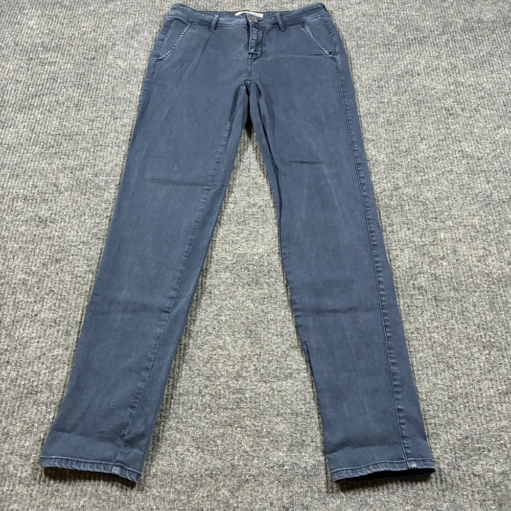 Bullhead Denim Co. Womens Skinny Chino Pants Size 5 Blue Stretch Low Rise